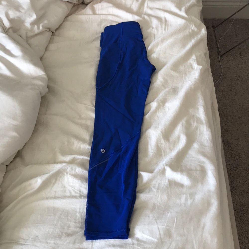 Worn once Lululemon 7/8 length size 4. Price firm.